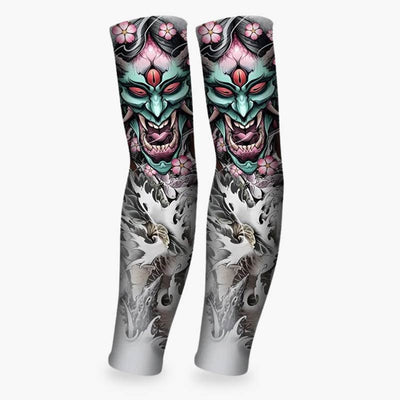 Manchette irezumi factice à motif démon japonais