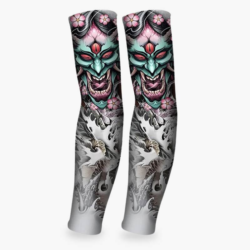 Manchette irezumi factice à motif démon japonais