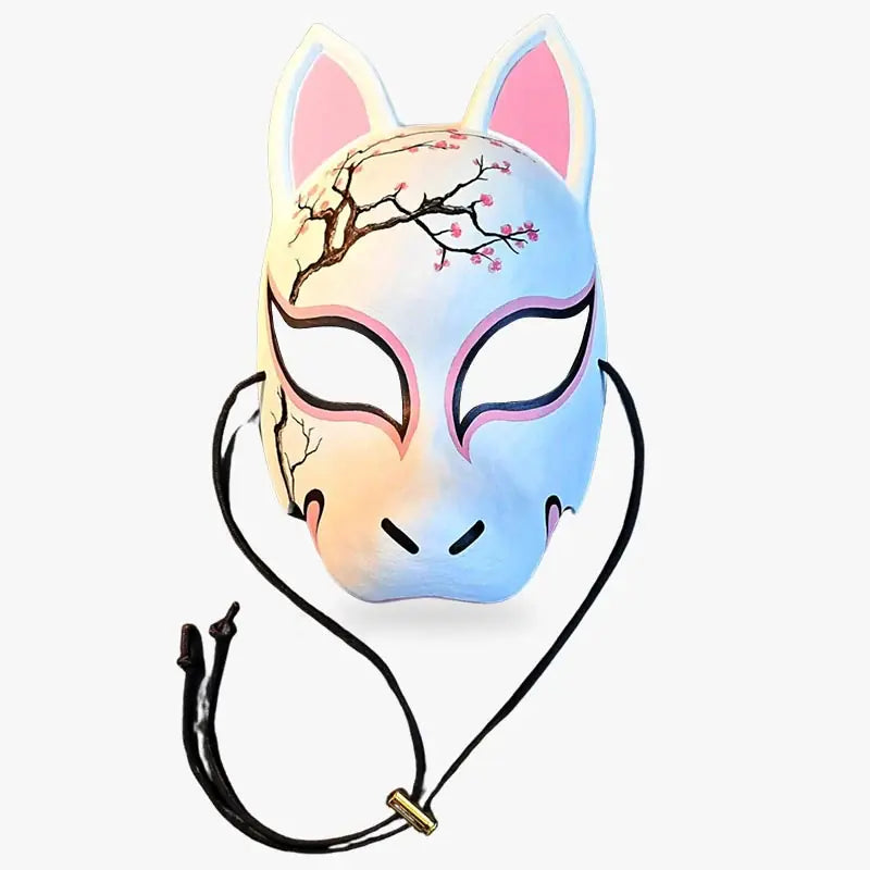 Masque Japonais Renard à plat, vue de face