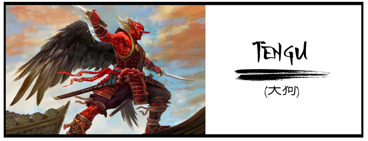 Masque Tengu en résine style époque Edo