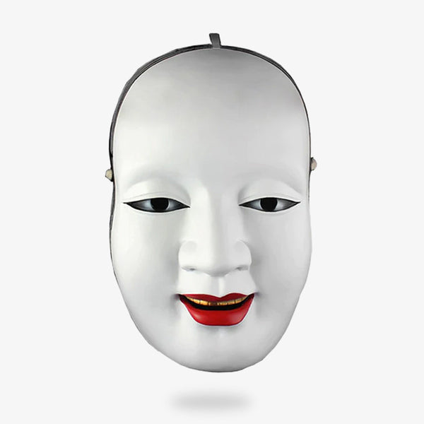 ce masque no représente un visage de femme. Ce masque japonais ressemble à un fantôme Yurei