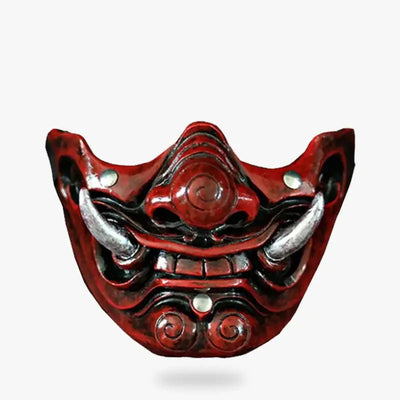 Masque Samurai à plat, vue de face