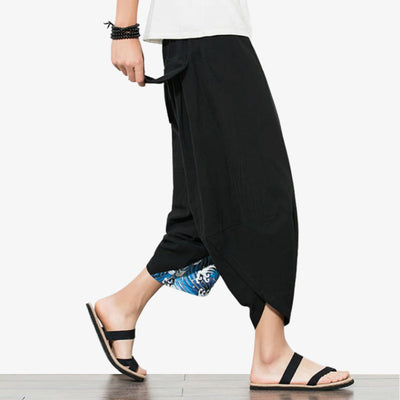 Modèle de couture pour pantalon large inspiré des tribus des collines