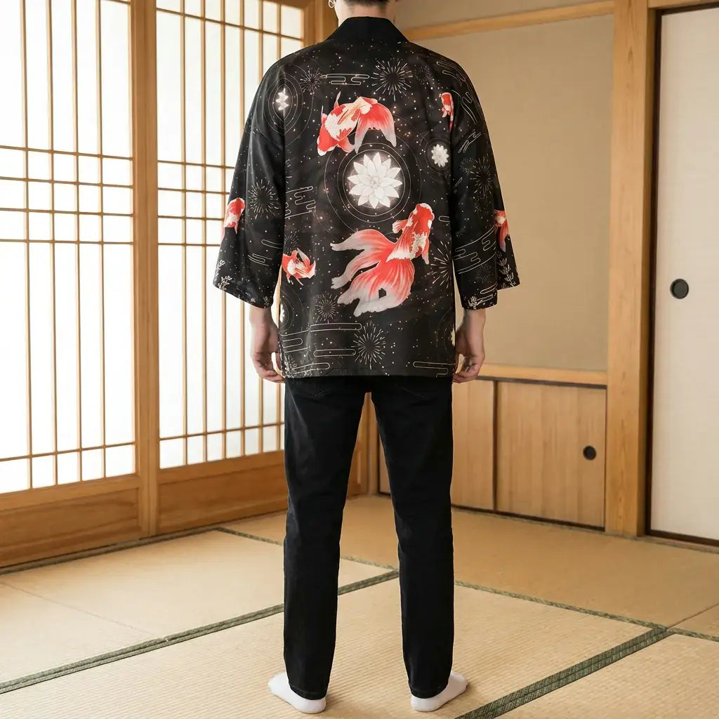 Soulive Haori vu de dos, motif complet visible