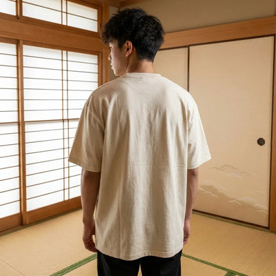 Motif kanji japonais imprimé sur coton