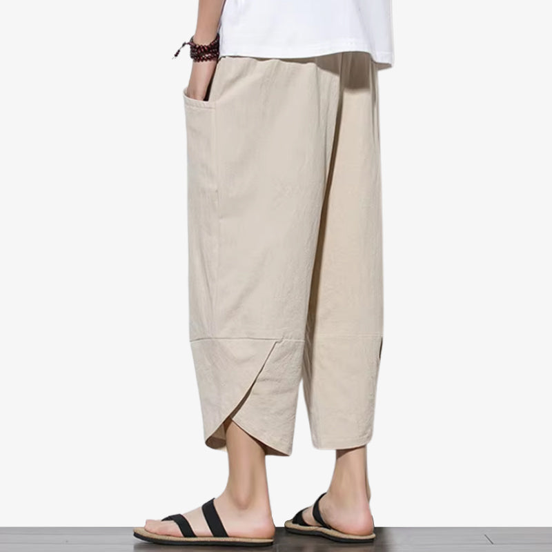Pantacourt japonais pour homme vue complète
