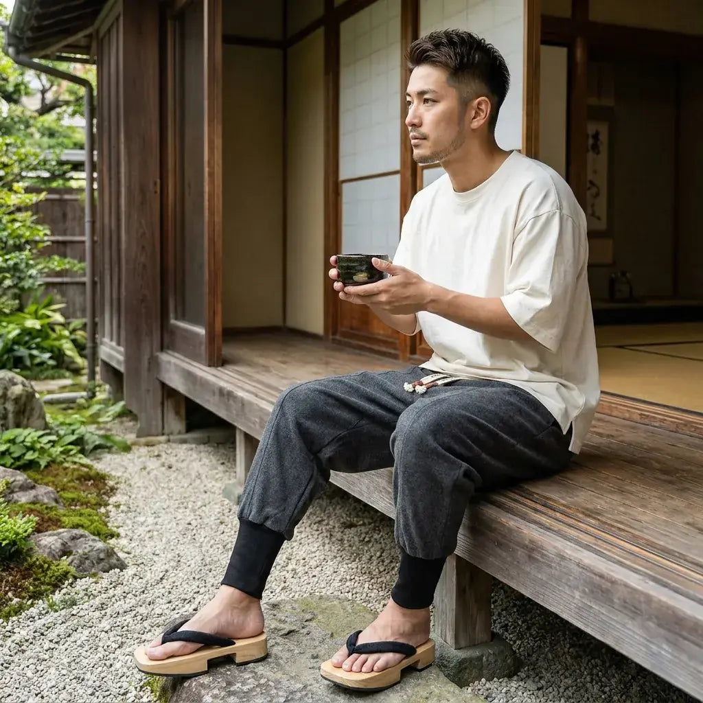 Pantalon Japon à plat, vue de face