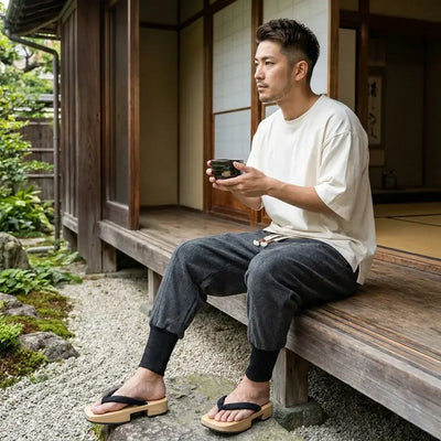 Pantalon Japon à plat, vue de face