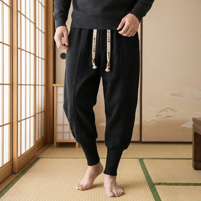 Pantalon Japonais Nikka à plat, vue de face