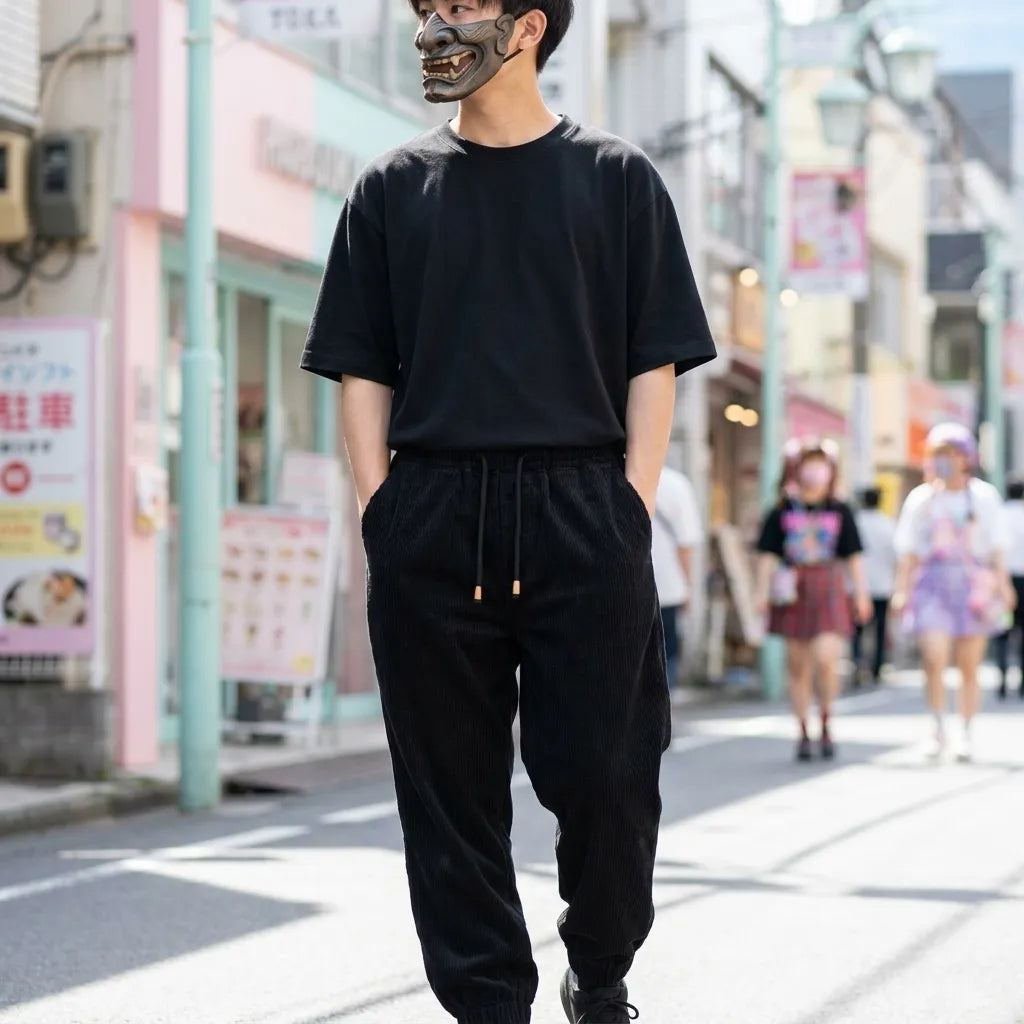 Pantalon Japonais Velours Côtelé vue arrière