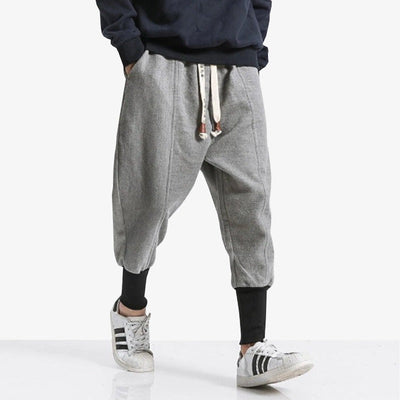 Pantalon large japonais inspiré du shinobi