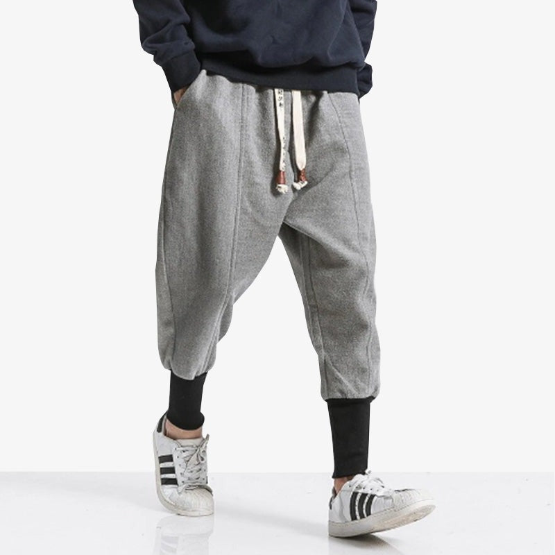 Pantalon large japonais inspiré du shinobi