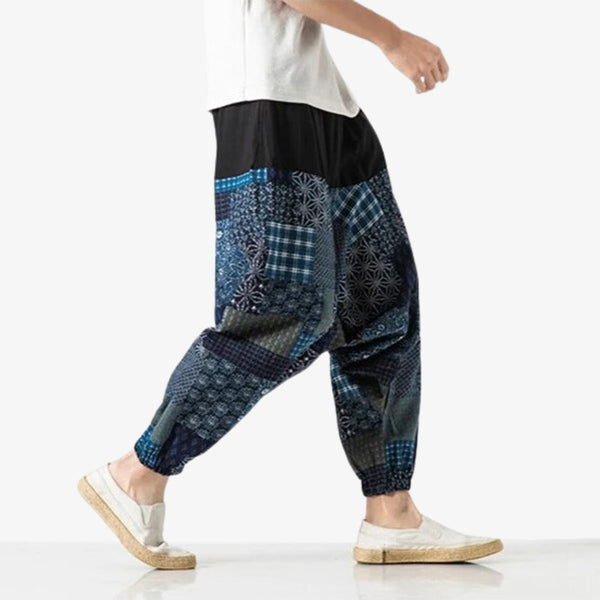 Pour un style unique faite l'achat d'un pantalon sarouel zen style motif japonais