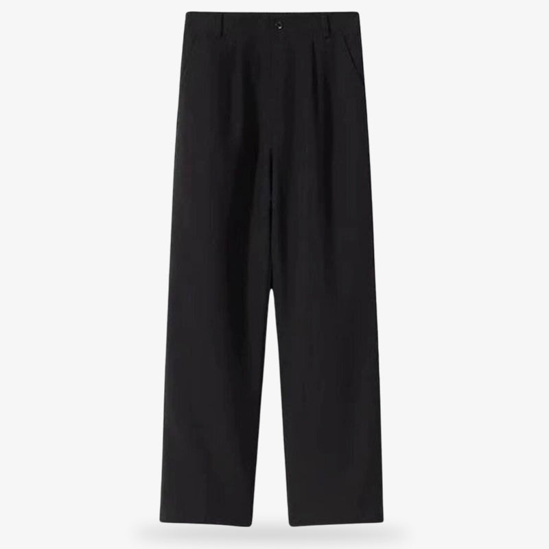 Un Pantalon uniforme japonais noir, conçu pour compléter le Gakuran, l’uniforme classique des lycéens au Japon.