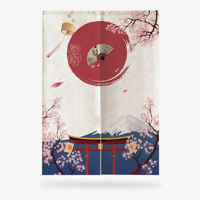 Rideau Motifs Japonais