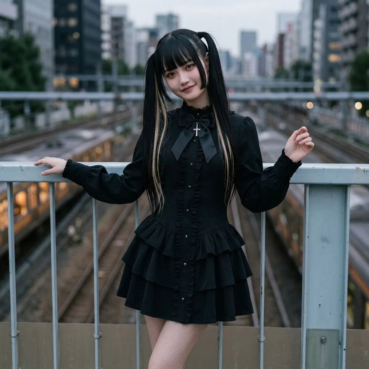 Robe Gothique Punk vue arrière