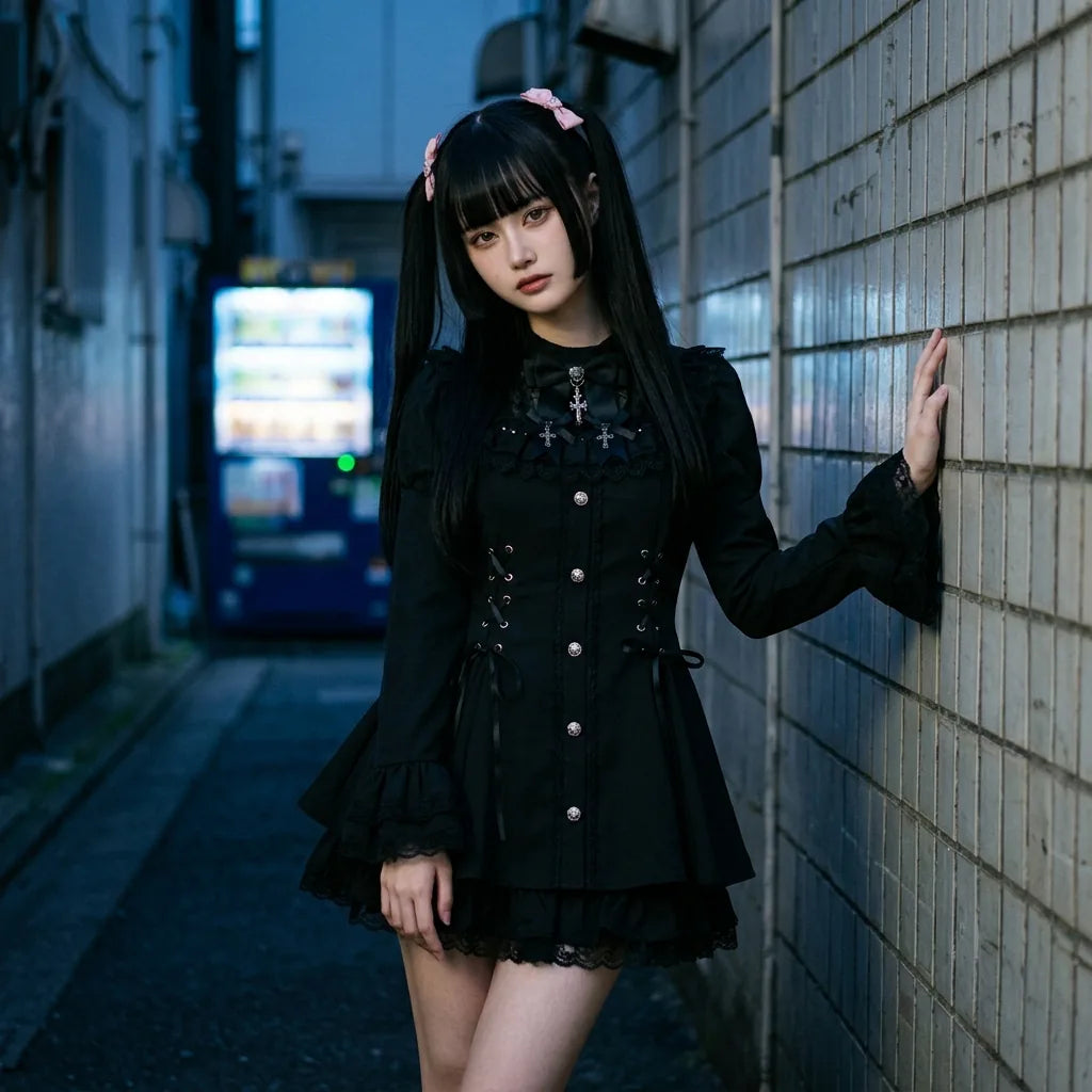 Robe Lolita Gothique vue de face