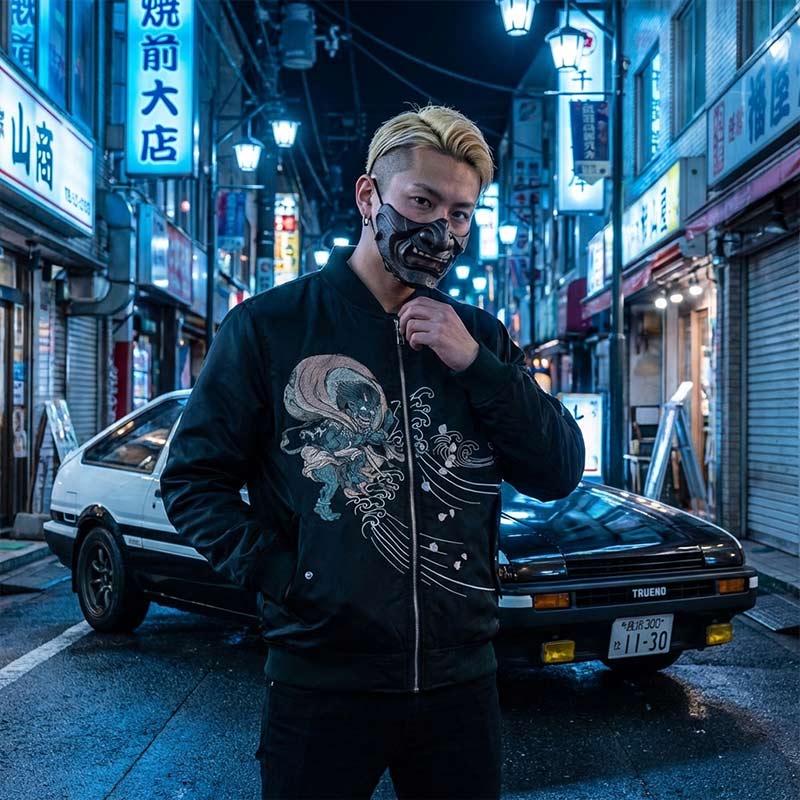 Sukajan Raijin Fujin vue de face