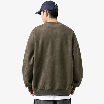 Sweat japonais pour homme en vert, réalisé en spandex et polyester résistants, parfait pour une tenue japonaise stylée et confortable