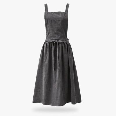 Robe tablier en lin inspirée du Japon