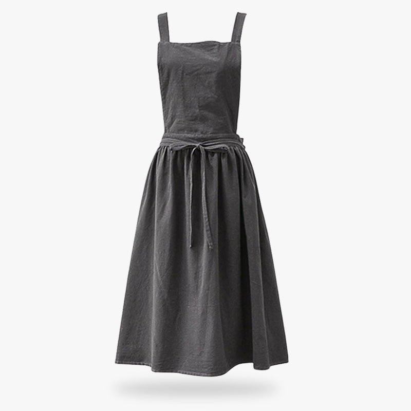 Robe tablier en lin inspirée du Japon