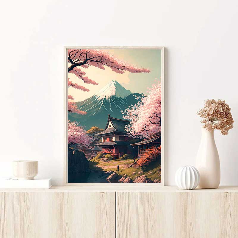Tableau Japonais Cerisier
