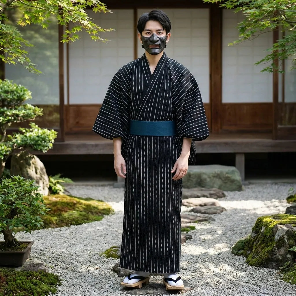 Tenue cosplay japonaise homme manches longues