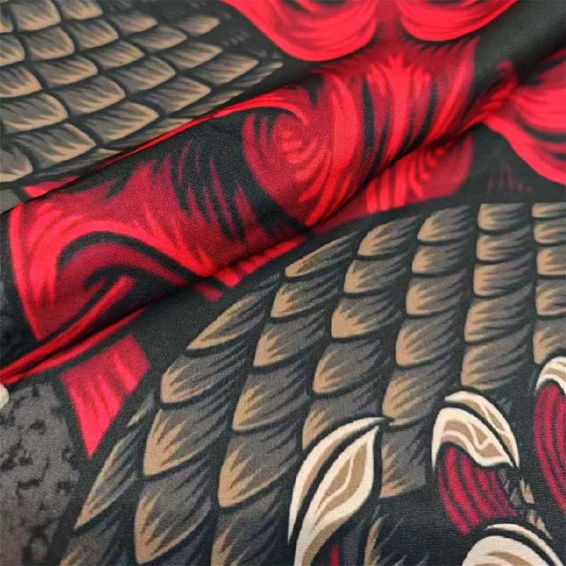 Tissu en coton et polyester d'une veste haori yokai