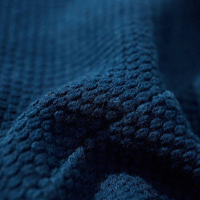 Détail du tissu du haori indigo, esthétique traditionnelle japonaise