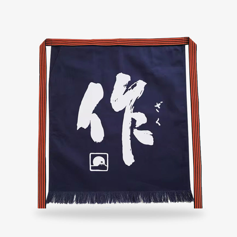 Tablier japonais motif kanji pour homme