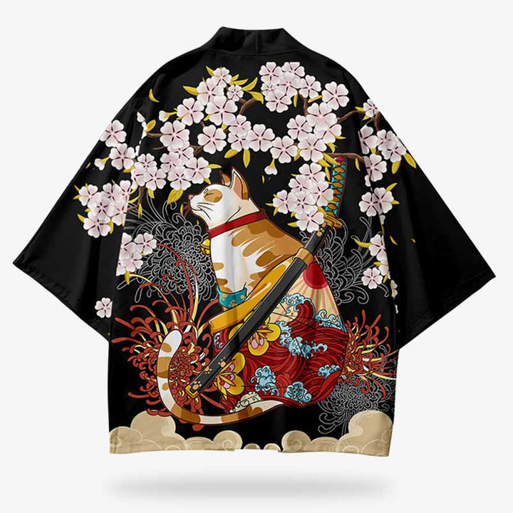 Haori Japonais Pour Homme - Cardigan Kimono Manches 3/4 Style Anime Décontracté - 7