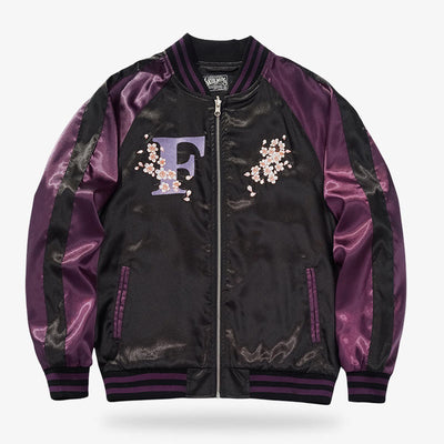 Veste bomber japonaise à motif manga et pop culture