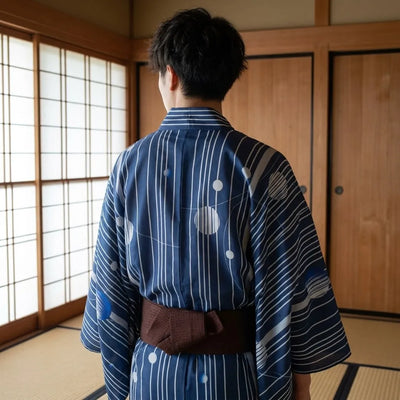 Veste kimono homme au tombé fluide