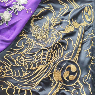 Veste souvenir Raijin Fujin représentant les dieux du tonnerre et du vent de la mythologie japonaise