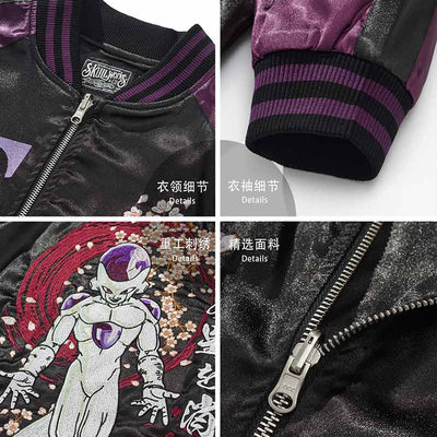 Veste souvenir japonaise mêlant pop culture et tradition