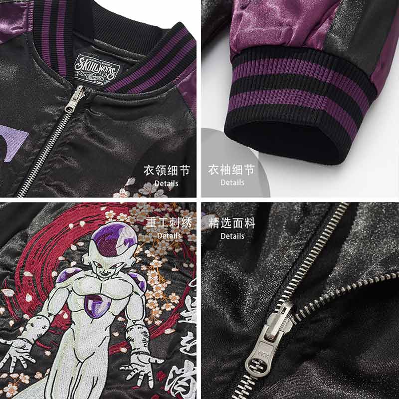 Veste souvenir japonaise mêlant pop culture et tradition