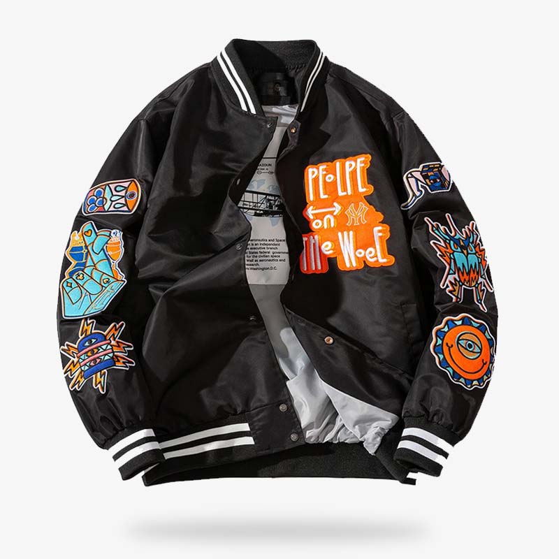 Blouson sukajan aux couleurs vives, symbole de la culture jeune et rebelle du Japon moderne