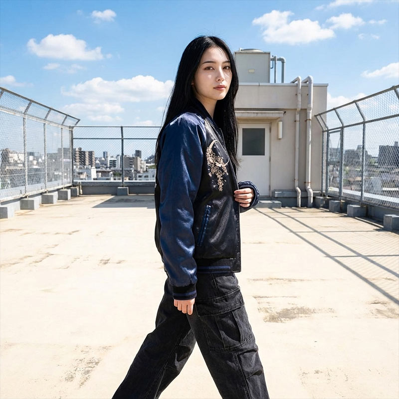 Veste Sukajan Loup vue arrière