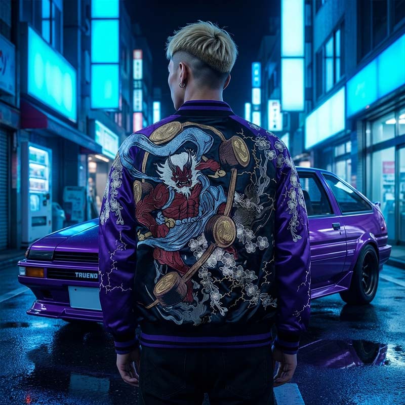 Veste Sukajan Raijin vue arrière