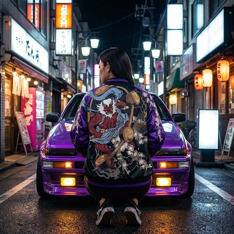 Veste Sukajan Raijin vue de face