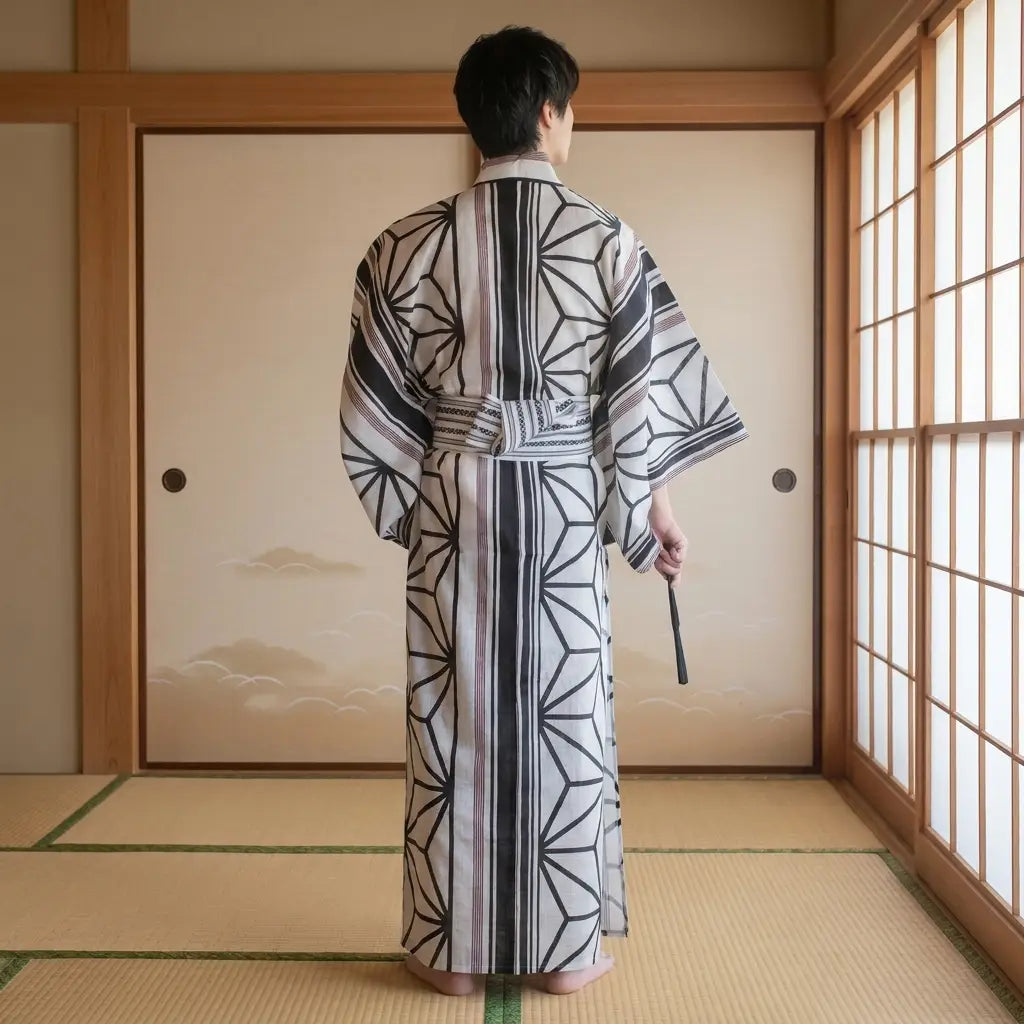 Vetement japonais homme ample à manches larges