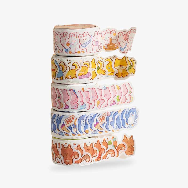 Ces washi tape style kawaii sont des rouleaux à coller