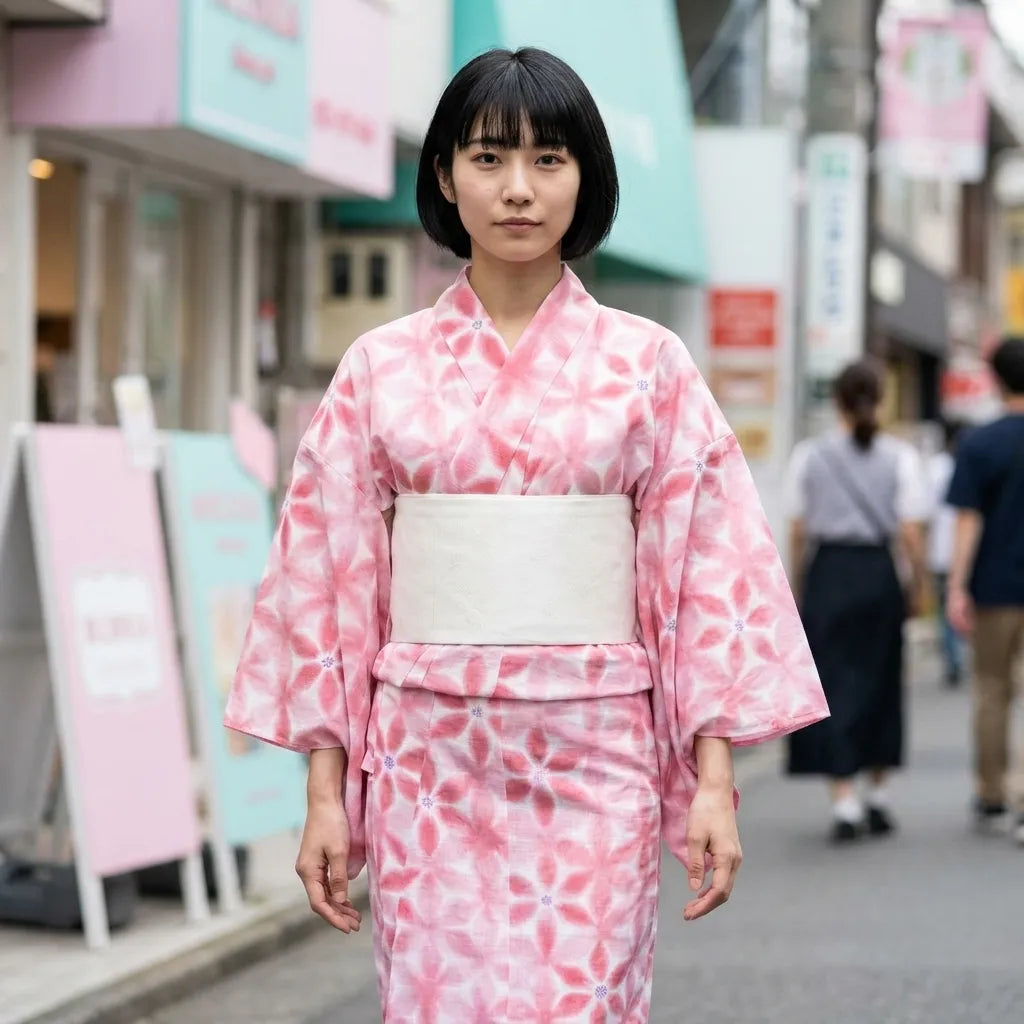 Yukata Kimono Femme vue de face