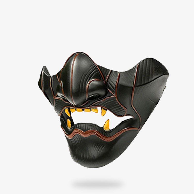 ce ghost of tshushima masque est un demi-visage de démon Oni