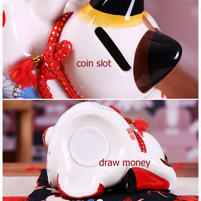 Maneki Neko Motif Carpe Koi