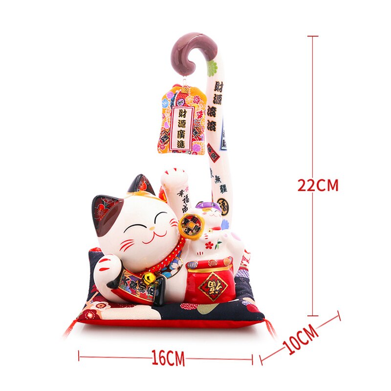 Maneki Neko Motif Carpe Koi
