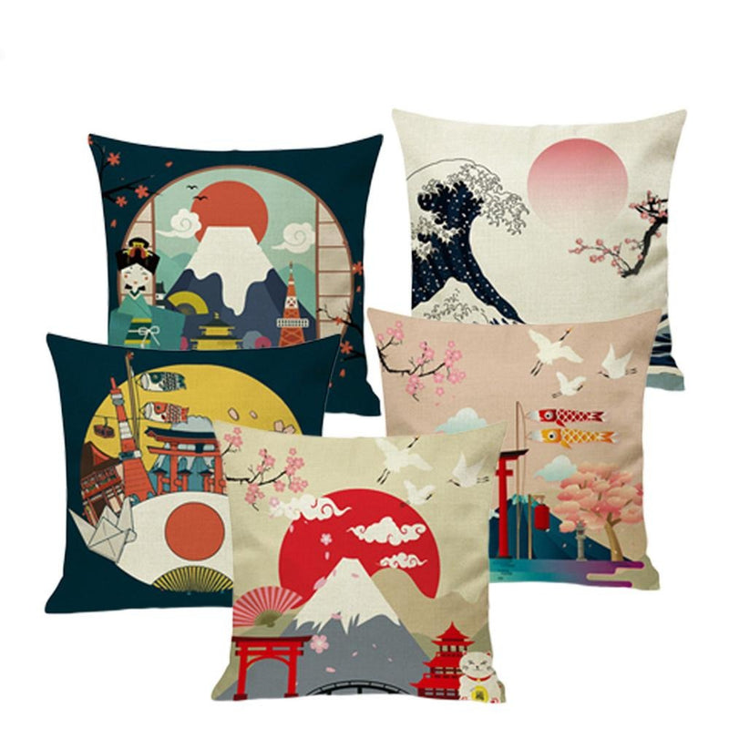 Coussin A Motif Japonais