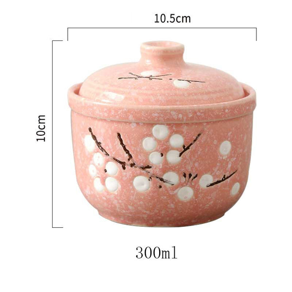 Bol Japonais Couvercle Fleur