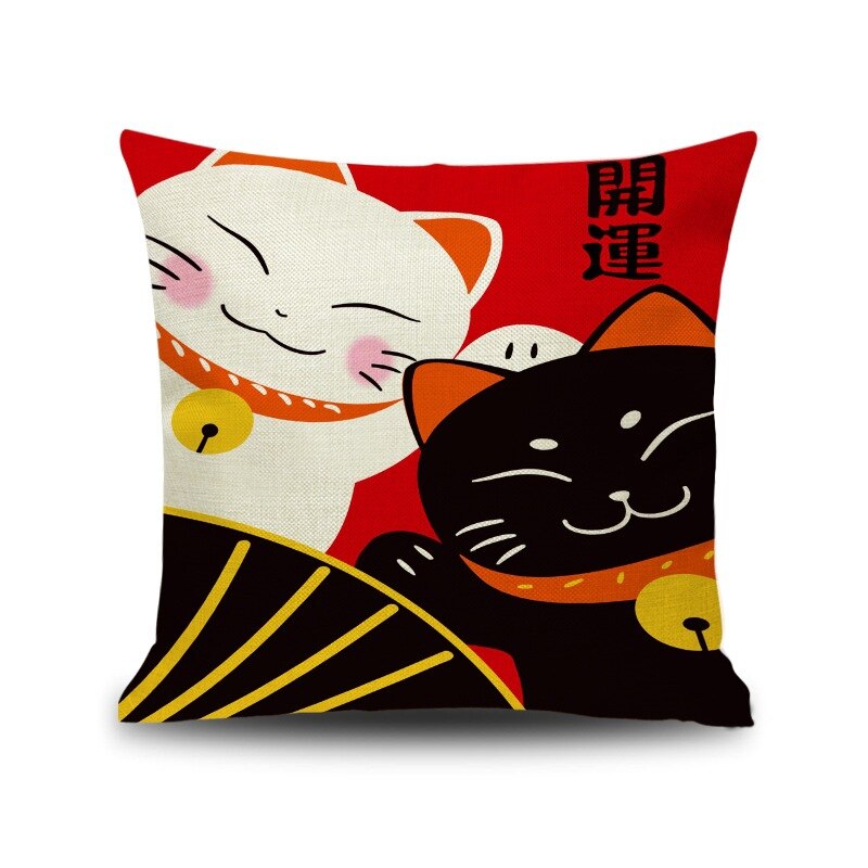 Coussin Imprime Japonais