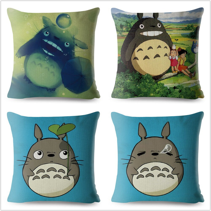 Housse Coussin Japonais Totoro Kawaii Style